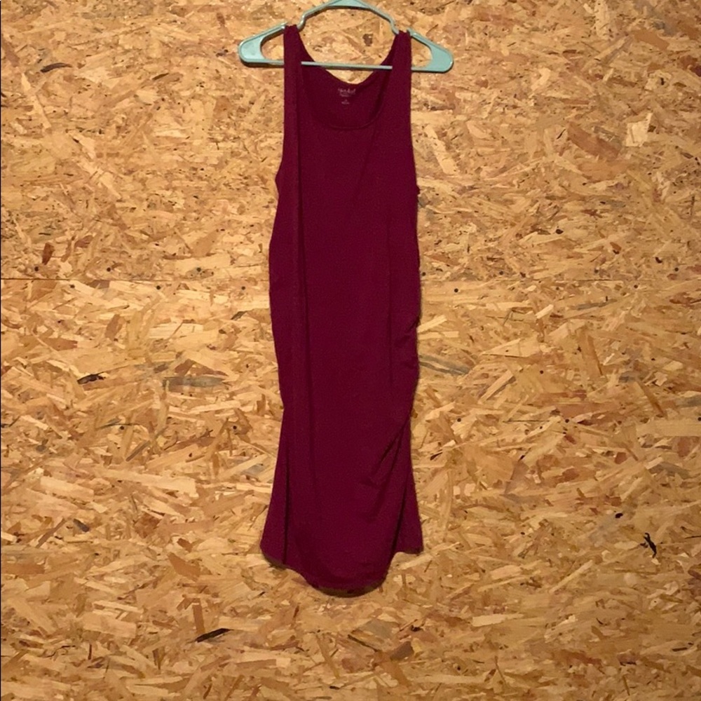 Magenta maternity dress